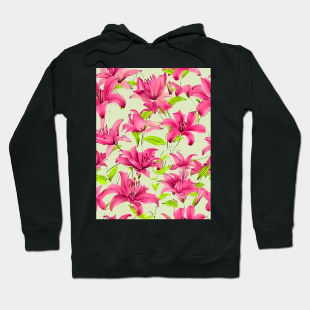 Floral pattern Hoodie by ppandadesign